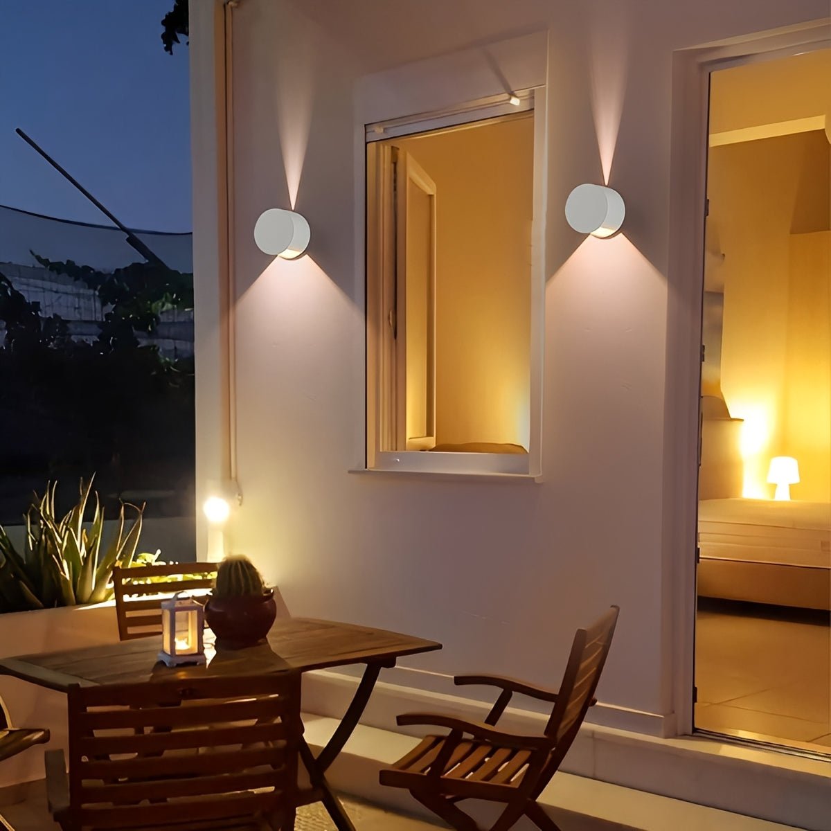 Modern Waterproof Round Up and Down Lights LED Wall Lights