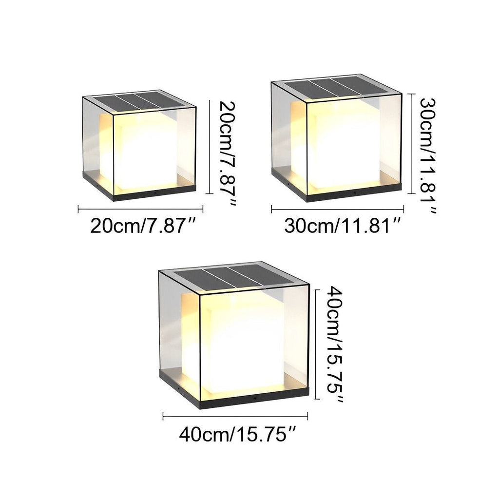 Modern Waterproof Square LED Outdoor Post Lights