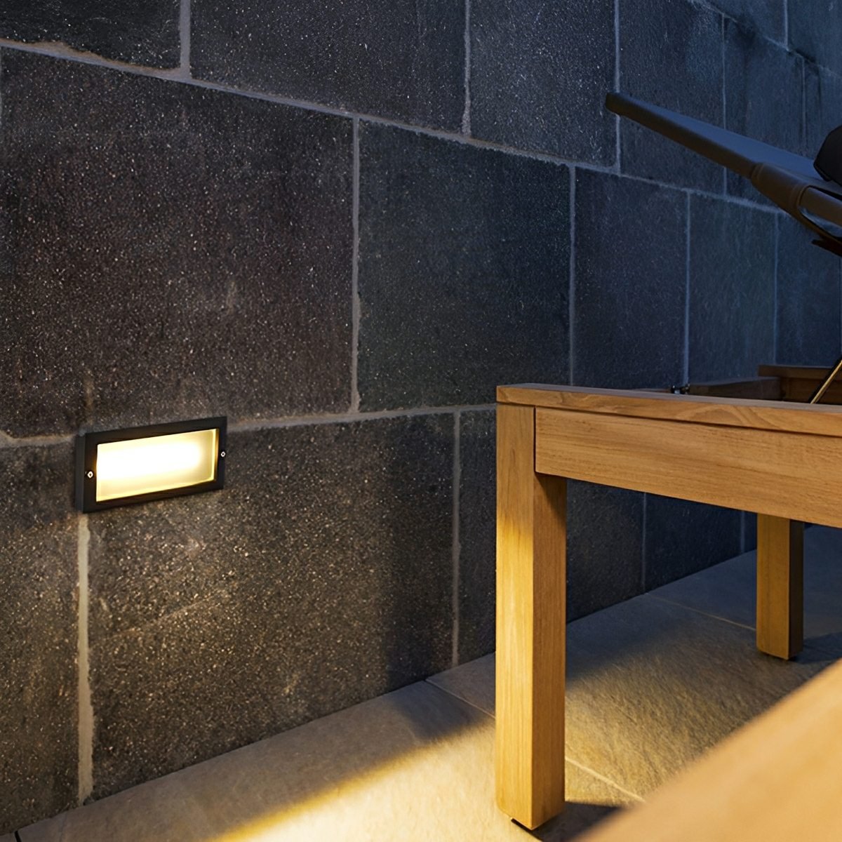 Outdoor Minimalist LED Recessed Stairway Wall Lights