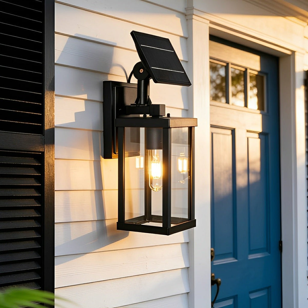 Rustic Rectangular Waterproof Outdoor LED Porch Wall Lights