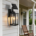Rustic Rectangular Waterproof Outdoor LED Porch Wall Lights