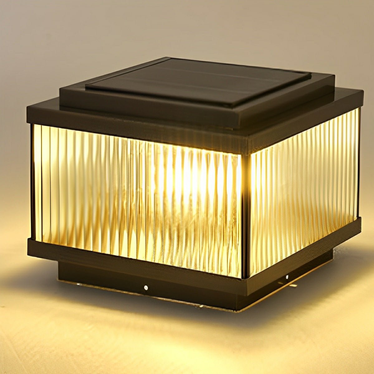 Waterproof Vintage Copper Square LED Outdoor Post Lights